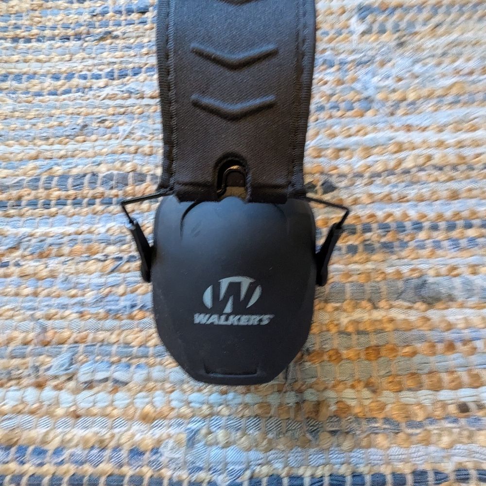 Walker’s Black Noise Reduction Earmuffs Ear Defenders Gunshot Silencer Range Con - Picture 5 of 8